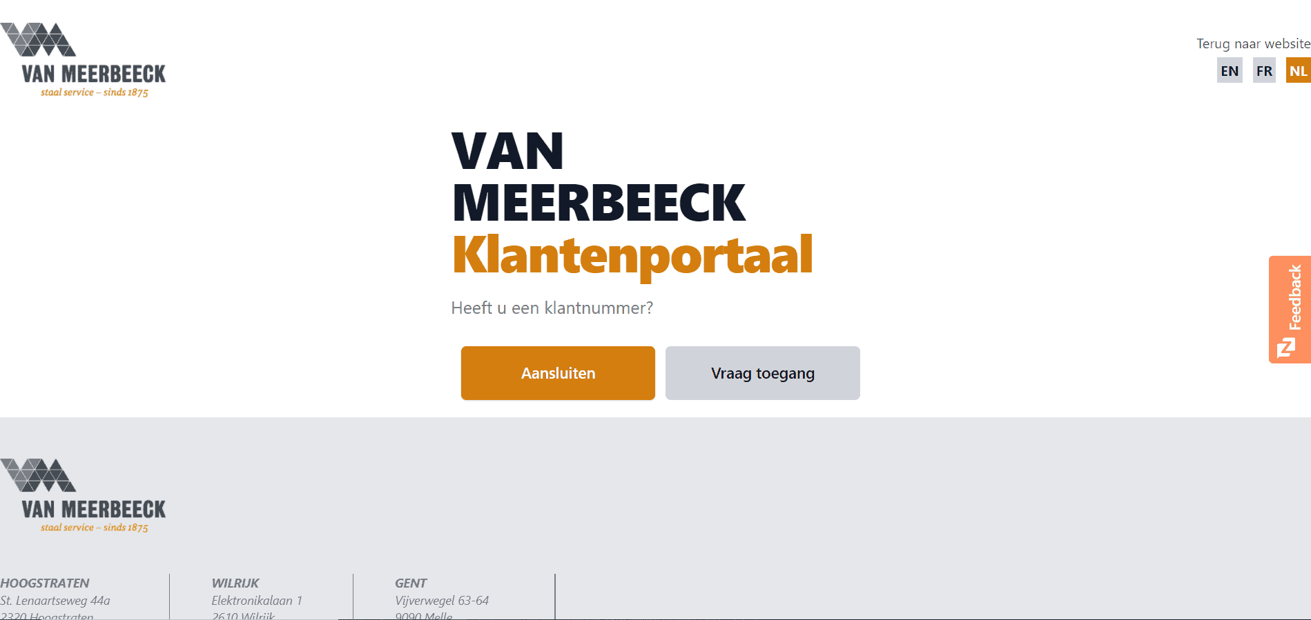 Metal Gent klantenportaal
